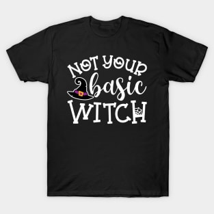 Not Your Basic Witch Halloween Cute Funny T-Shirt